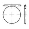 DIN 3017 Abrazadera Acero Inoxidable A2 (=W4) 