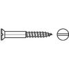 DIN 97 Tornillo Para Madera Cabeza Abombada Con Ranura Latón 